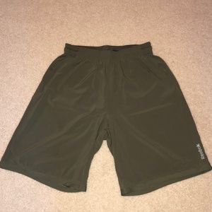 Reebok Green Athletic Shorts